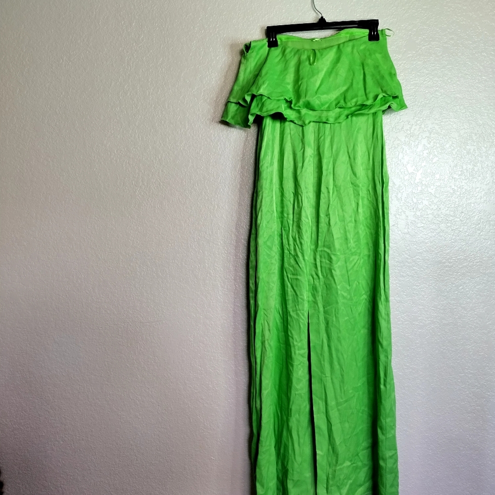NWT MANGO Women's Ruffles Detail Strapless Dress Sz M - Picture 6 of 11